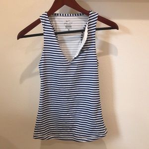 Nike blue and white tank